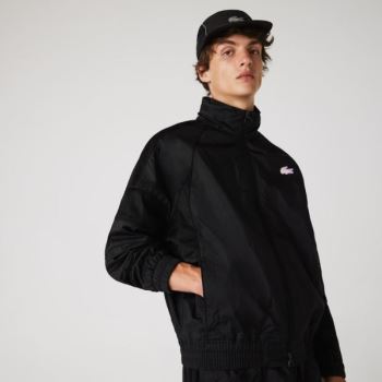 Lacoste CONCEPTS Collaboration Hafif Zip-Up Jacket Siyah | JsoVAvmr