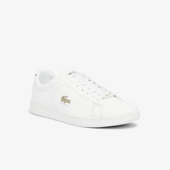 Lacoste Carnaby Evo Deri Platinum Sneakers Beyaz Beyaz | ynf2Rl5y