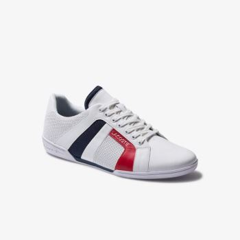 Lacoste Chaymon Club Deri and Mesh Sneakers Beyaz Lacivert | aUdAyB9d