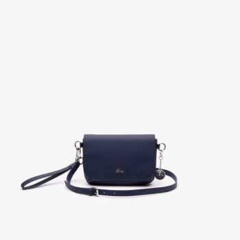 Lacoste Daily Klasik Coated Piqué Kanvas Flap Shoulder Bag Lacivert | gc6VrQSw