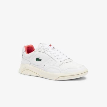 Lacoste Game Advance Luxe Deri Sneakers Beyaz Bej Rengi | HcDXZQdM