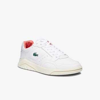 Lacoste Game Advance Luxe Deri and Sentetik Sneakers Beyaz Bej Rengi | rGMMS0Xz