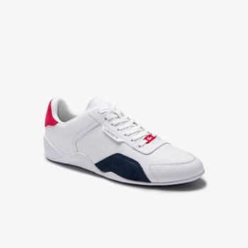 Lacoste Hapona Deri and Sentetik Sneakers Beyaz Lacivert Kırmızı | hzhUo0ih