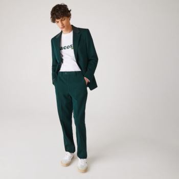 Lacoste LIVE Standard Fit Pamuklu Kanvas Suit Pants Yeşil | mVXw8UrI