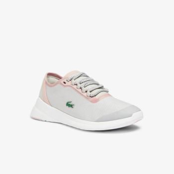 Lacoste LT Fit Sentetik and Tekstil Sneakers Açık Gri Açık Pembe | HpkA0BOO