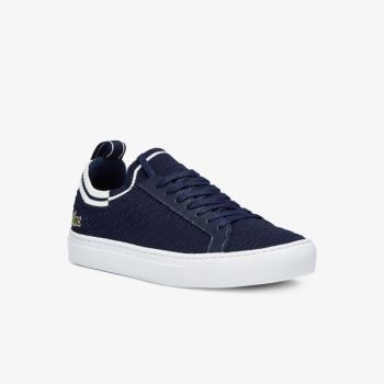 Lacoste La Piquée Tekstil Sneakers Lacivert Beyaz | q4I1Vf9S