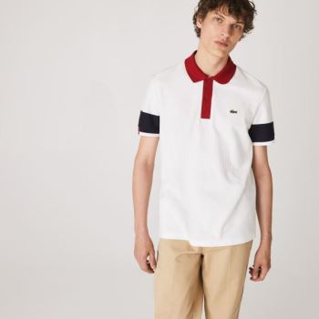 Lacoste Made in France Regular Fit Organic Pamuklu Polo Shirt Beyaz Lacivert Mavi Koyu Kırmızı Beyaz | ke2eSZYw