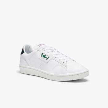 Lacoste Masters Klasik Deri Sneakers Beyaz Koyu Yeşil | N8pr8L9H