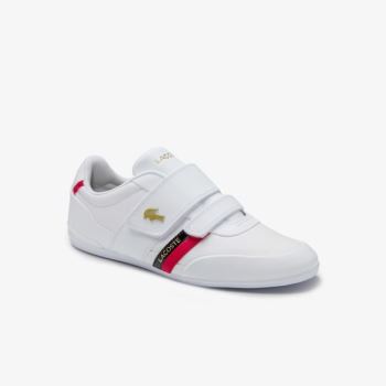 Lacoste Misano Askılı Deri and Sentetik Sneakers Beyaz Kırmızı | 9xPzvDwd