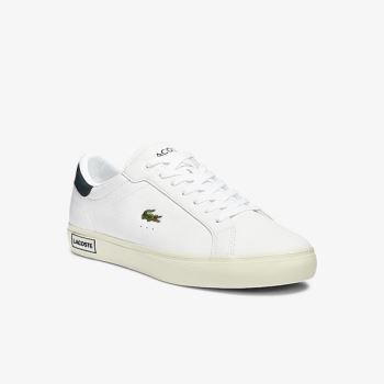 Lacoste Powercourt Smooth Deri Sneakers Beyaz | WoqP5PZy