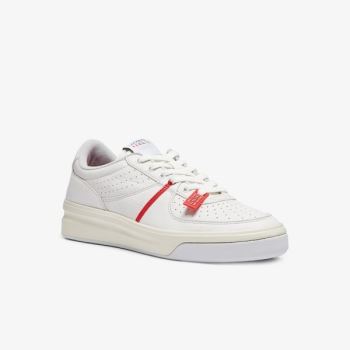 Lacoste Quantace Deri Sneakers Kırmızı Beyaz | irVYV42F