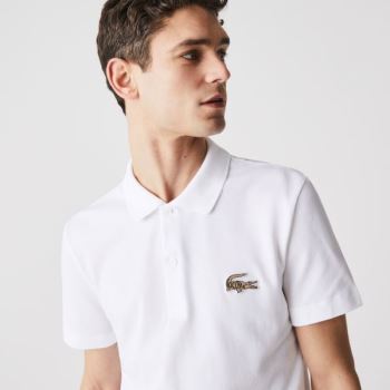 Lacoste Regular Fit Pamuklu Piqué Polo Beyaz | Yy7EZtj3