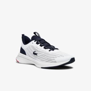 Lacoste Run Spin Tekstil Sneakers Beyaz Lacivert | 0eZ9kxWy