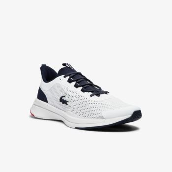 Lacoste Run Spin Tekstil Sneakers Beyaz Lacivert | 58CthI5l