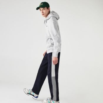 Lacoste SPORT Kukuletalı Hafif Bi-material Sweatshirt Gri Açık Gri | 8r2gBDWB