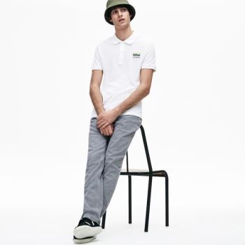 Lacoste Slim Fit Pamuklu Petit Piqué Polo Beyaz | h3mCJXSy