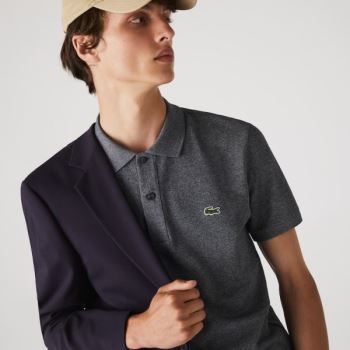 Lacoste Slim Fit Polo in Petit Piqué Gri | Vf01hnEb