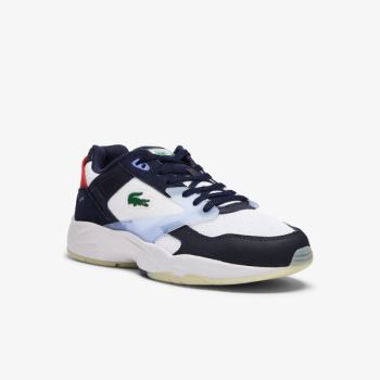 Lacoste Storm 96 LO Tekstil and Deri Sneakers Lacivert | CBWNayC0