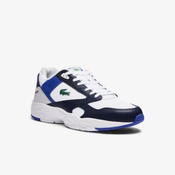 Lacoste Storm 96 Lo Mesh Colour-Pop Sneakers Beyaz Lacivert | M56e7eLT