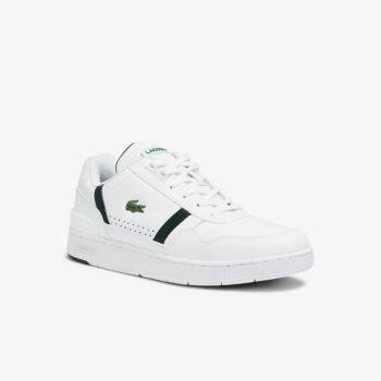 Lacoste T-Clip Deri Sneakers Beyaz | Pe7VrvKM