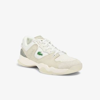 Lacoste T-Point Deri and Süet Sneakers Bej Rengi | DAW4lsU2