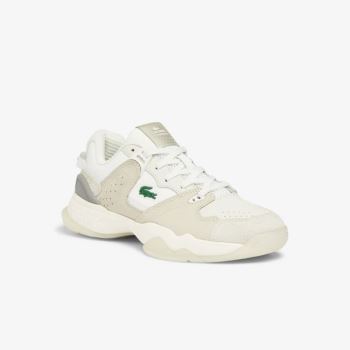 Lacoste T-Point Nubuck Deri Sneakers Bej Rengi | LfGkoUmh