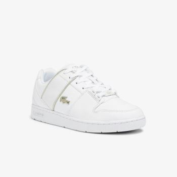 Lacoste Thrill Deri and Sentetik Sneakers Beyaz | L837aqYc