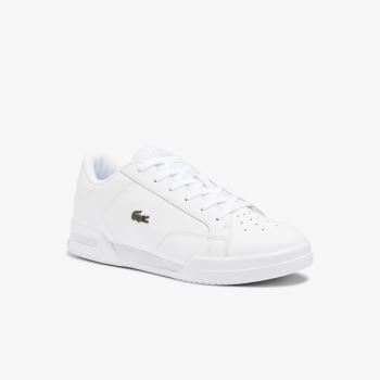 Lacoste Twin Serve Deri Cupsole Sneakers Beyaz | 1zjTStAv