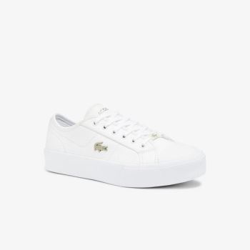 Lacoste Ziane Plus Grand Deri Sneakers Beyaz | khr7seAN