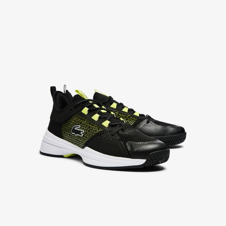 Lacoste AG-LT 21 Tekstil Sneakers Siyah Açık Sarı | q9BdTnp9