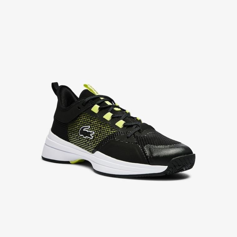 Lacoste AG-LT 21 Tekstil Sneakers Siyah Açık Sarı | q9BdTnp9