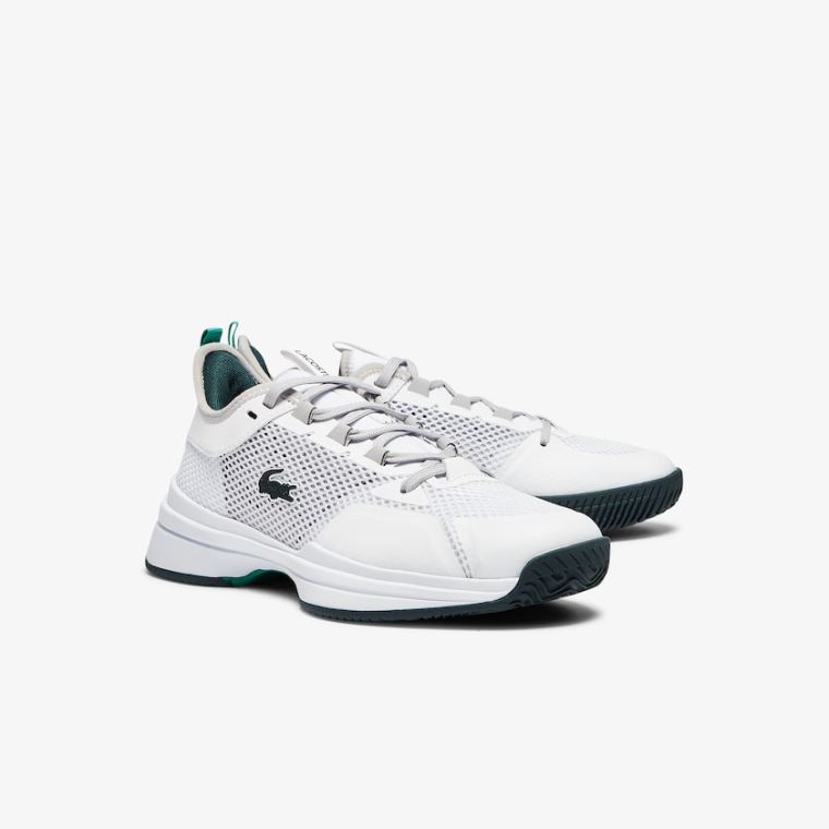 Lacoste AG-LT 21 Tekstil and Sentetik Sneakers Beyaz Yeşil | YVCSseFt