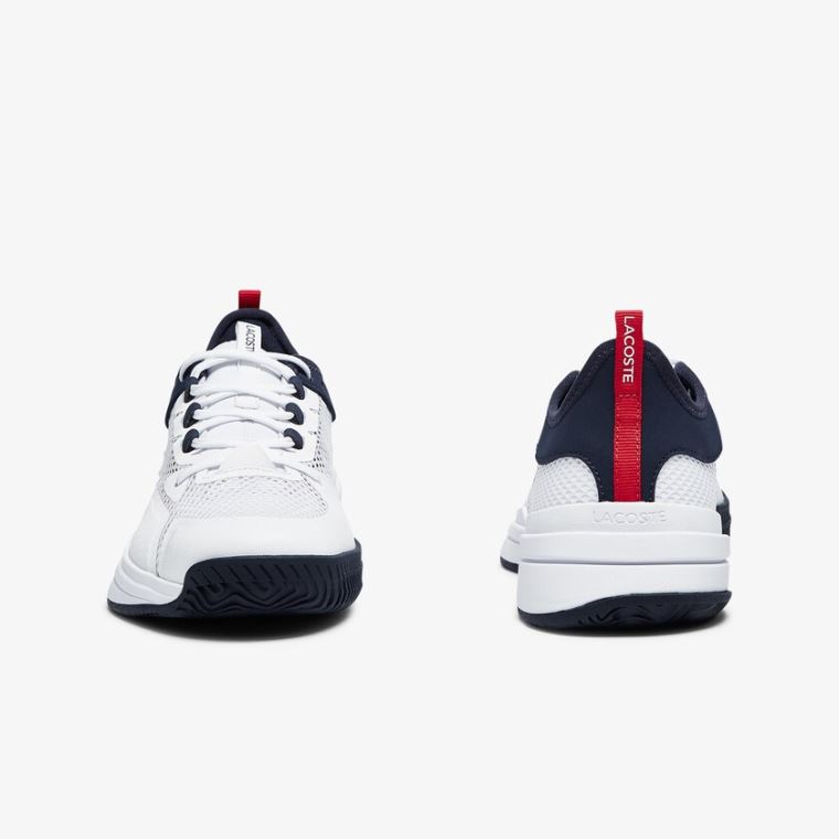 Lacoste AG-LT 21 Tekstil and Sentetik Sneakers Beyaz Mercan | ar5xrR5o