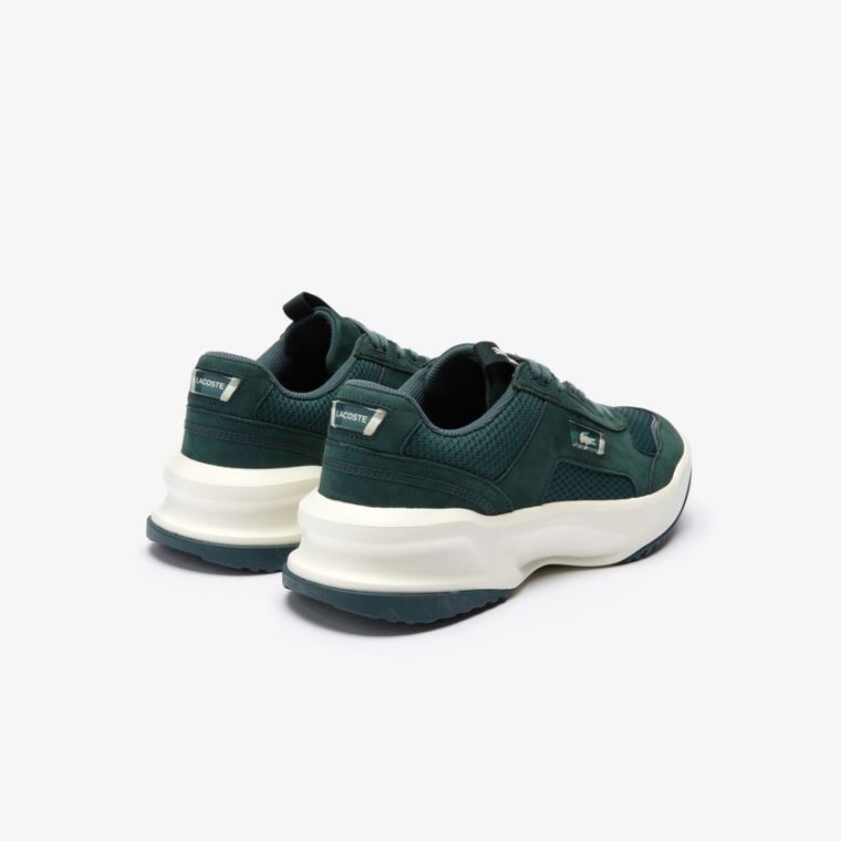 Lacoste Ace Lift Bicolour Deri Sneakers Koyu Yeşil Beyaz | TbPTGp0E