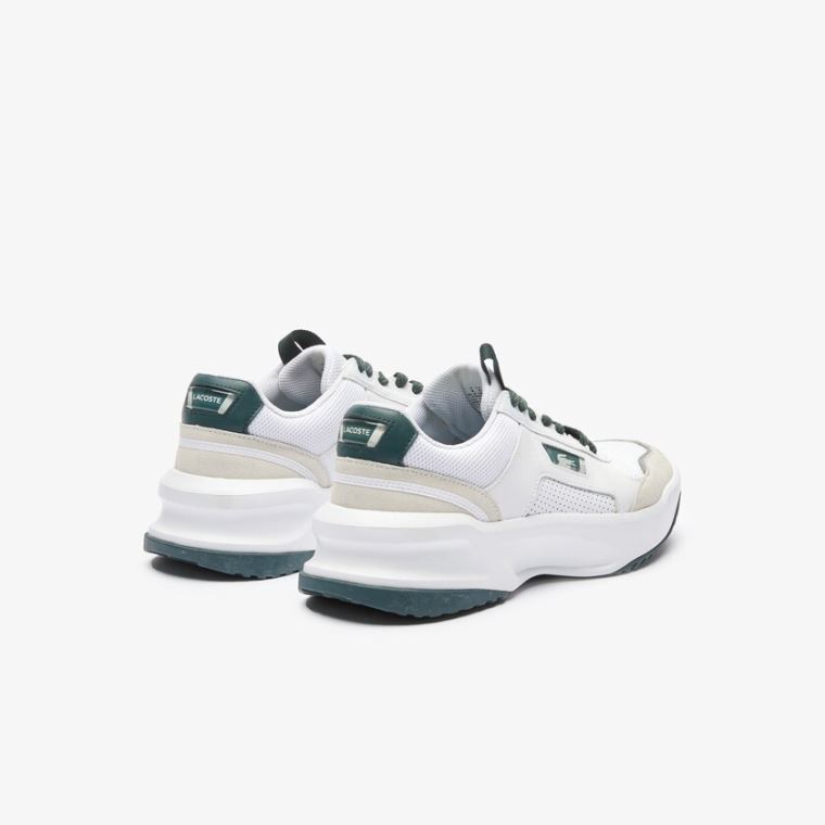 Lacoste Ace Lift Colourblock Deri Reflective Sneakers Beyaz Koyu Yeşil | jG9O8Sbz