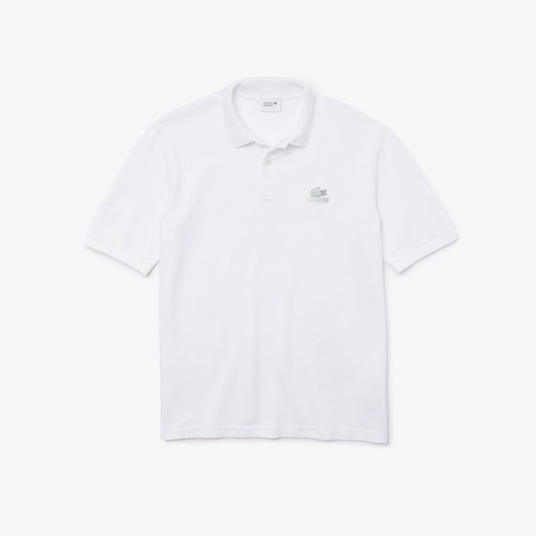 Lacoste CONCEPTS Collaboration Relaxed Polo Beyaz | EjJ9TAyM