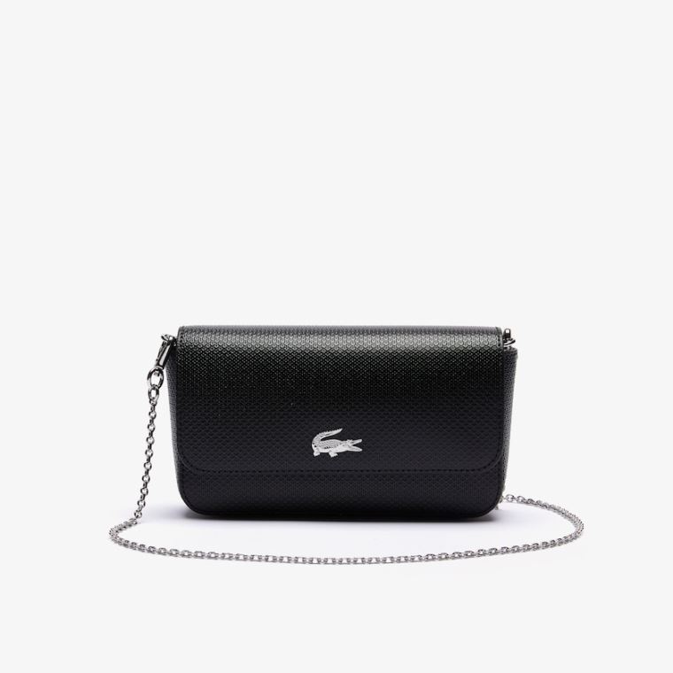 Lacoste Chantaco Piqué Deri Belt Bag Siyah | ausyoVJB