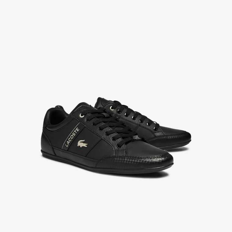 Lacoste Chaymon Sentetik and Deri Sneakers Siyah Siyah | foBBds7x