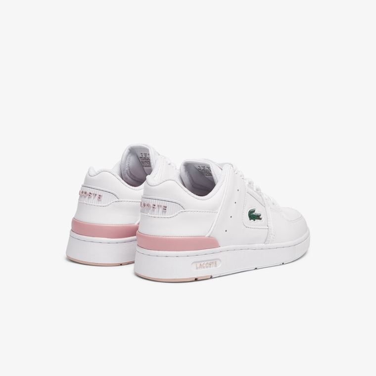 Lacoste Court Cage Sneaker Beyaz Açık Pembe | L3SFzCNL