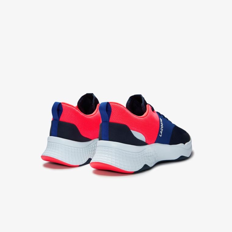 Lacoste Court-Drive Plus Tekstil Sneakers Lacivert Pembe | xGJigmvC