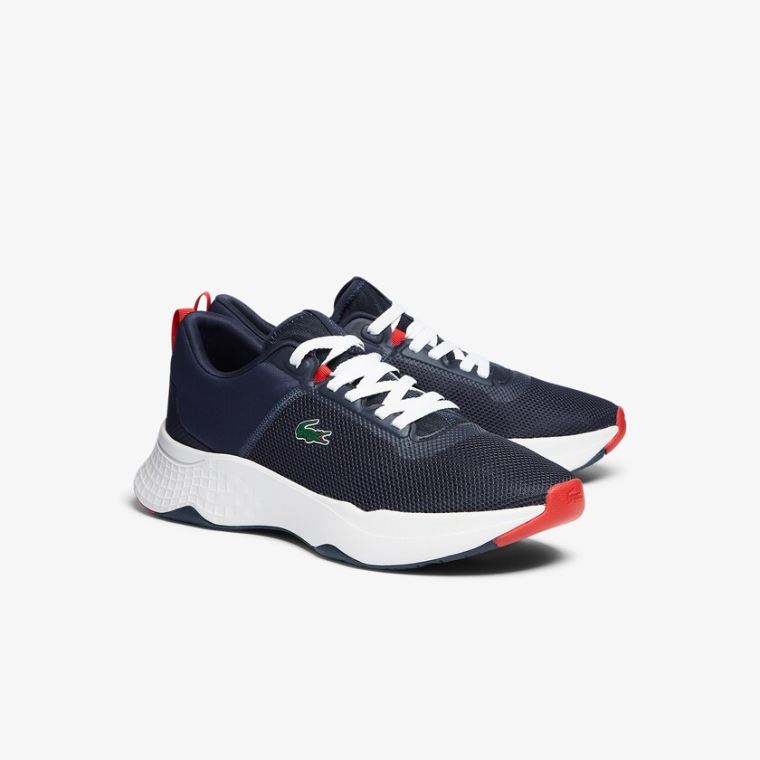 Lacoste Court-Drive Tekstil Sneakers Lacivert Beyaz | DWWpqY42