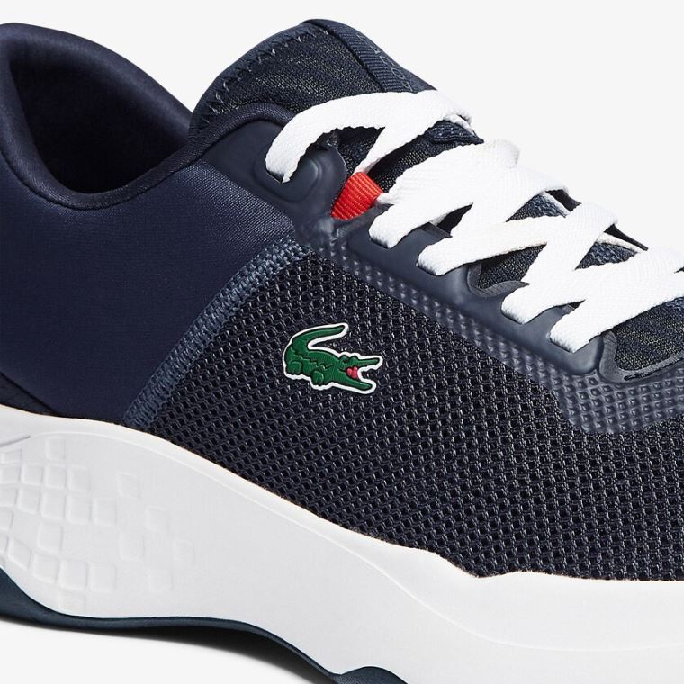 Lacoste Court-Drive Tekstil Sneakers Lacivert Beyaz | DWWpqY42