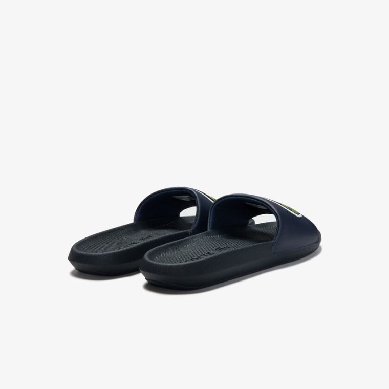 Lacoste Croco Sentetik and PU Slides Lacivert | dB9HR5AK