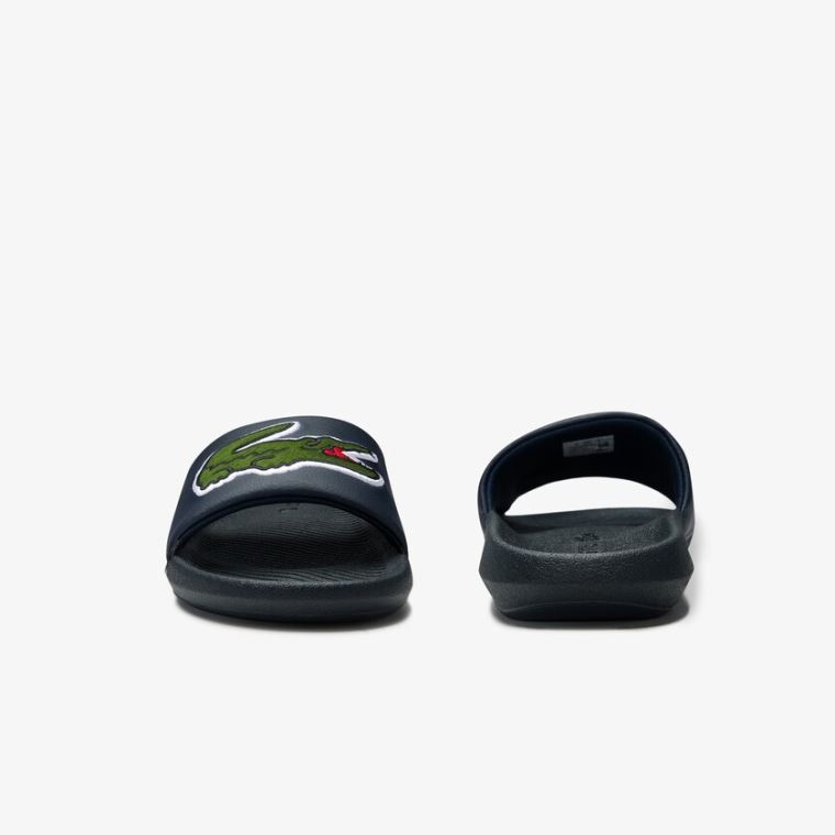 Lacoste Croco Sentetik and PU Slides Lacivert | dB9HR5AK