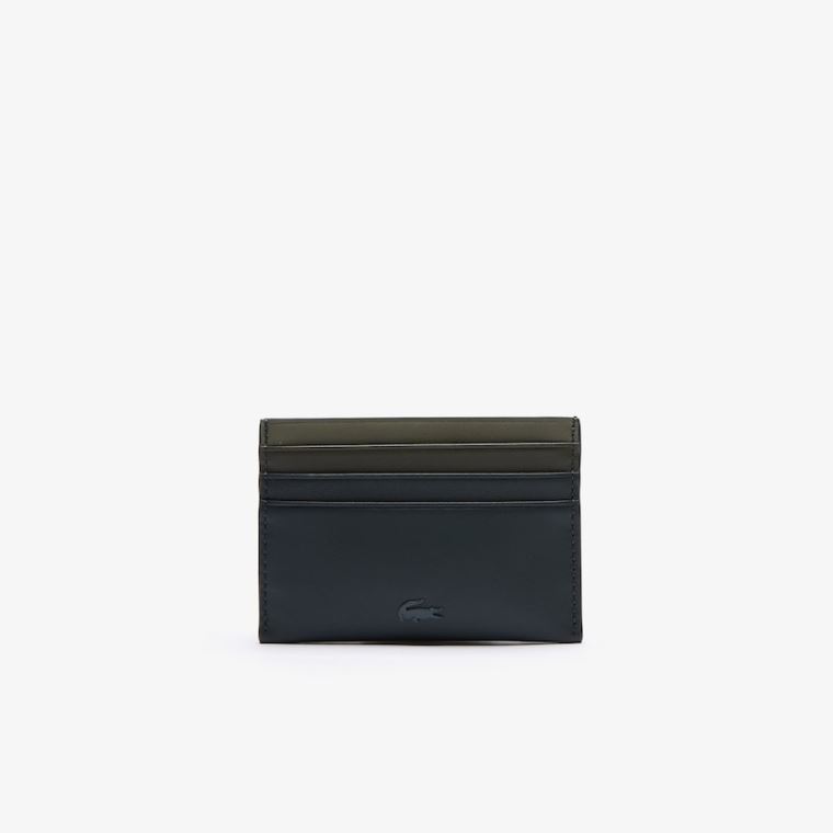 Lacoste Fitzgerald Gradated Deri Card Holder Koyu Yeşil | mim2aFvn