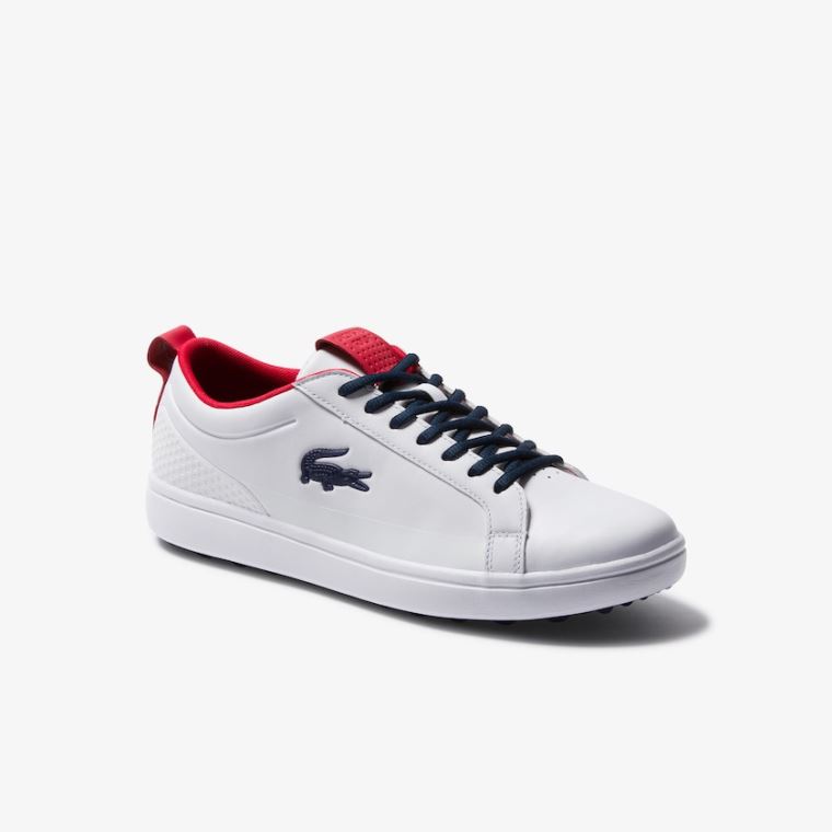 Lacoste G Elite Sentetik Golf Shoes Beyaz Bej Rengi | JkG4fex9