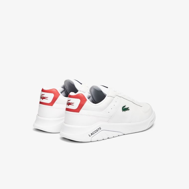 Lacoste Game Advance Deri Sneakers Beyaz Bej Rengi | Pgw1Pxw7