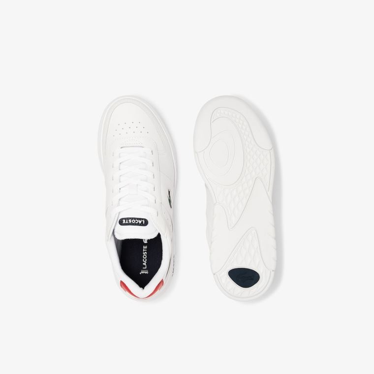 Lacoste Game Advance Deri Sneakers Beyaz Bej Rengi | Pgw1Pxw7