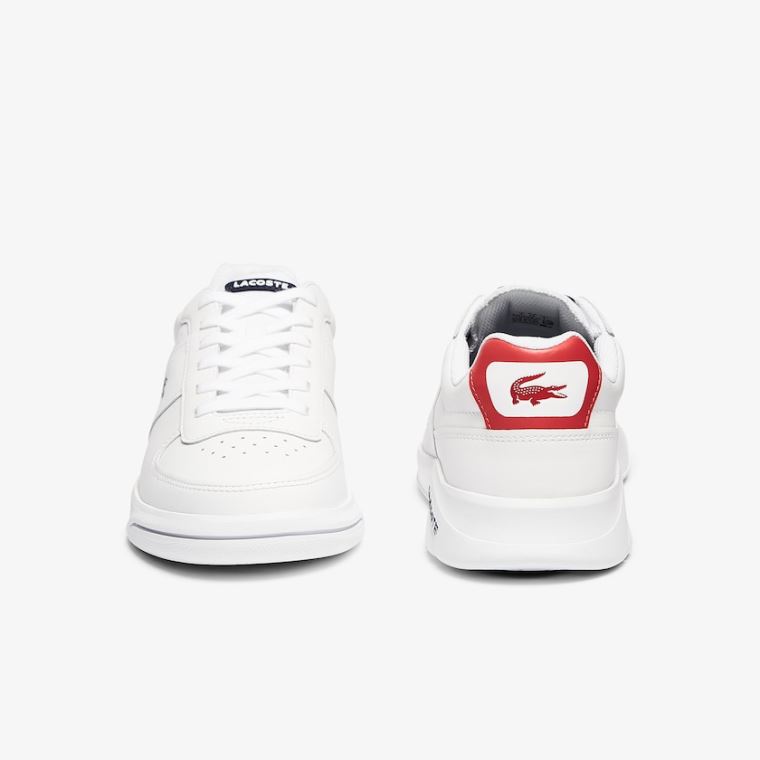 Lacoste Game Advance Deri Sneakers Beyaz Bej Rengi | Pgw1Pxw7