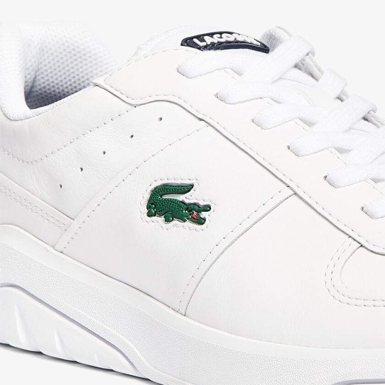 Lacoste Game Advance Deri Sneakers Beyaz Bej Rengi | Pgw1Pxw7